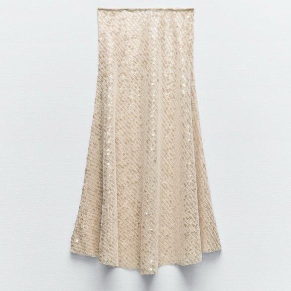 Zara Sequin Skirt Sold Out - Picture 2 of 2